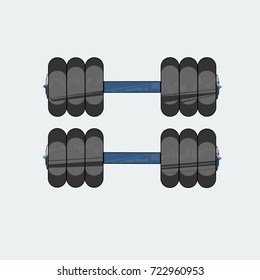 Dumbbell Icon. Vector, Illustration