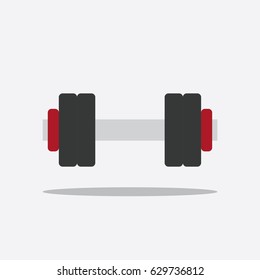 Dumbbell icon, vector illustration design. Sport objects collection.