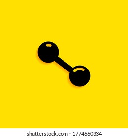 icono de dumbbell. Ilustración del vector EPS 10.