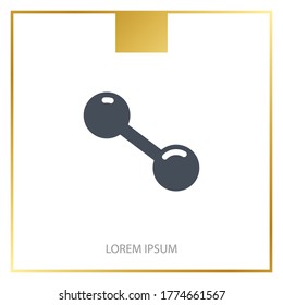 dumbbell icon. Vector illustration EPS 10.