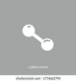 icono de dumbbell. Ilustración del vector EPS 10.