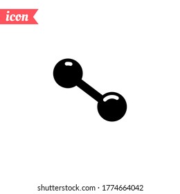 dumbbell icon. Vector illustration EPS 10.