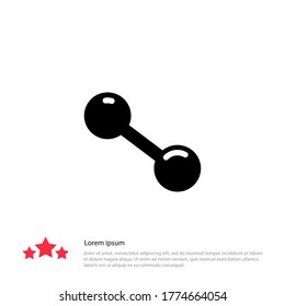 dumbbell icon. Vector illustration EPS 10.
