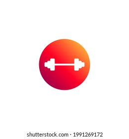 Dumbbell Icon. Vector illustration for graphic design, Web, UI, app.