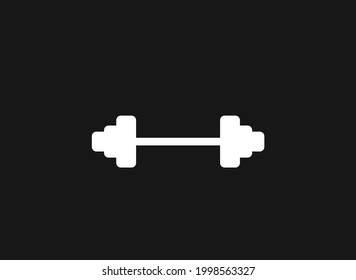 Dumbbell Icon. Vector illustration for graphic design, Web, UI, app.