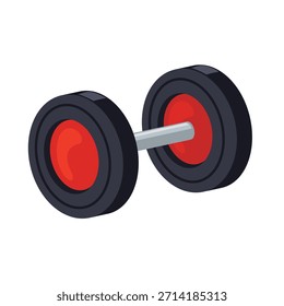 Hantel-Symbol, Hantel, Vektorgrafik, einzeln auf weißem Hintergrund, Hantel-Clip-Art, Hantel-Clip-Art