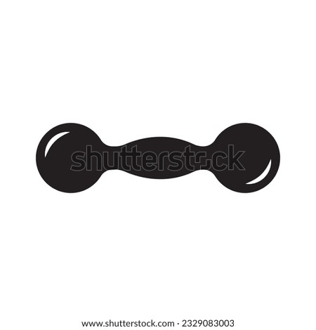 dumbbell icon vector illustration logo deisgn