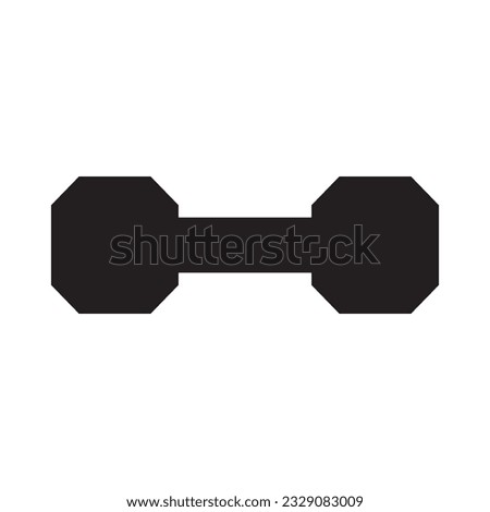 dumbbell icon vector illustration logo deisgn