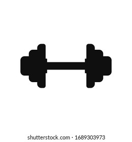 Icono de Dumbbell . ilustración vectorial sobre fondo blanco