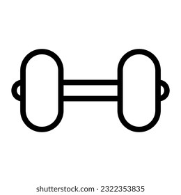 dumbbell icon vector logo template