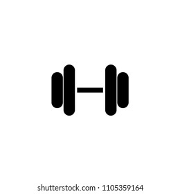 dumbbell icon vector sign