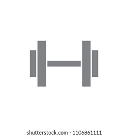 Dumbbell icon vector sign symbol