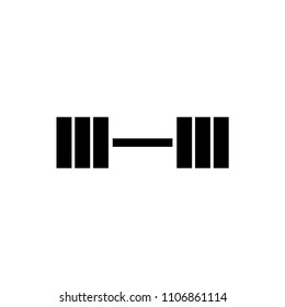Dumbbell icon vector sign symbol