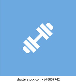 dumbbell icon. vector sign symbol on white background