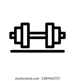 Illustration des Symboldesigns des Vektorsymbol-Dumbell