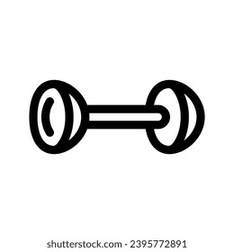 Dumbbell Icon Vector Symbol Design Illustration