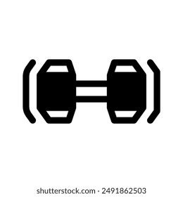 Dumbbell Icon Vector Symbol Design Illustration
