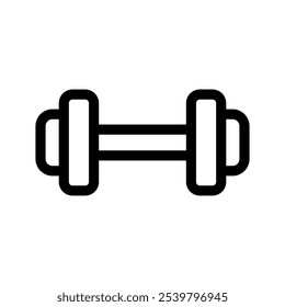 Dumbbell Icon Vector Symbol Design Illustration