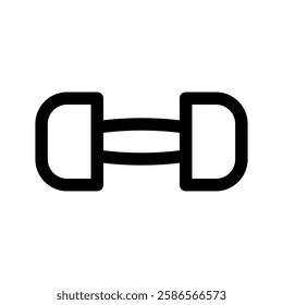 Dumbbell Icon Vector Symbol Design Illustration