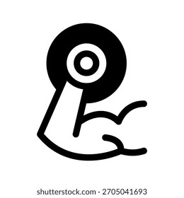 Ilustración de diseño de símbolo de Vector de icono de mancuerna