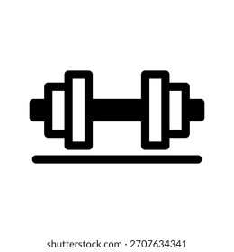 Ilustración de diseño de símbolo de Vector de icono de mancuerna