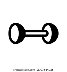 Ilustración de diseño de símbolo de Vector de icono de mancuerna