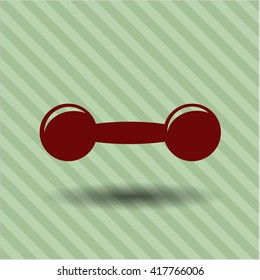 dumbbell icon vector symbol flat eps jpg app web concept website