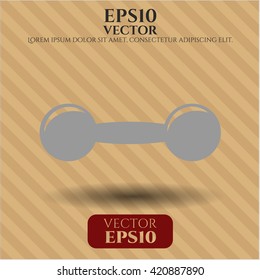 dumbbell icon vector symbol flat eps jpg app web concept website