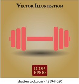 dumbbell icon vector symbol flat eps jpg app web concept website