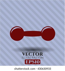 dumbbell icon vector symbol flat eps jpg app web concept website