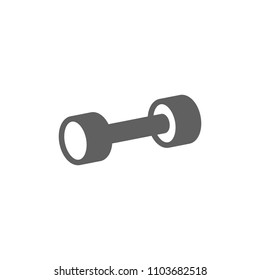 Dumbbell icon vector in trendy flat style isolated on white background