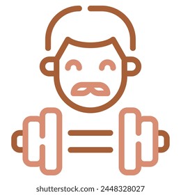 Icono de mancuernas para Web, App, infografía, etc
