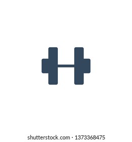 Dumbbell icon for web and mobile
