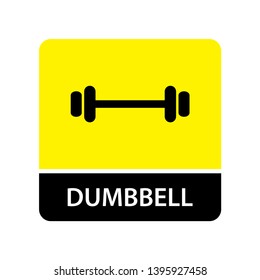 Dumbbell icon for web and mobile