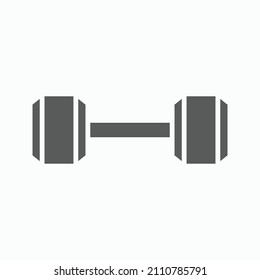 dumbbell icon, weight vector, exercise illustration