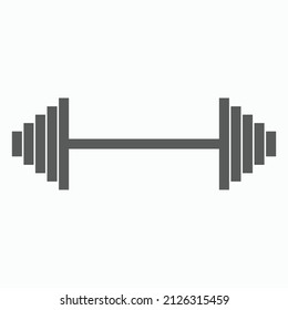 dumbbell icon, weight vector, exercise illustration