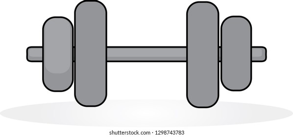 dumbbell icon workout tool for weight training 