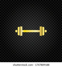 Dumbbell icon.Muscle lifting icon, fitness barbell, gym icon, exercise dumbbells isolated, vector weight lifting symbol
