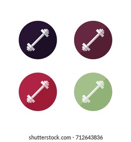 Dumbbell icons.. flat style vector illustrations 
