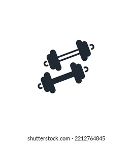 dumbbell icons  symbol vector elements for infographic web