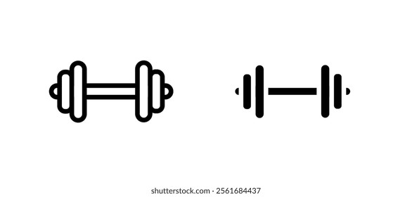 Dumbbell icons for web ui designs
