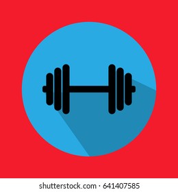 dumbbell icon,vector illustration
