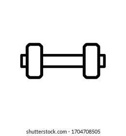 Dumbbell icon,vector illustration. Flat design style. vector dumbbell icon illustration isolated on White background, dumbbell icon Eps10. dumbbell icons graphic design vector symbols.