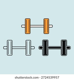 Ilustração em sinete com três estilos diferentes. Tema esportivo. Ilustração vetorial.