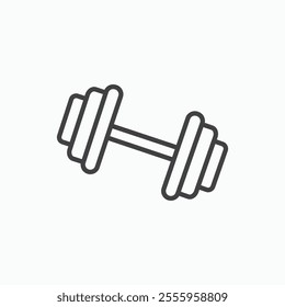 Dumbbell isolated icon. vector illustration.