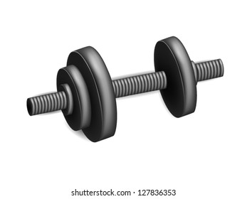 Dumbbell Isolated on white