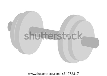 dumbbell, Isolated on White