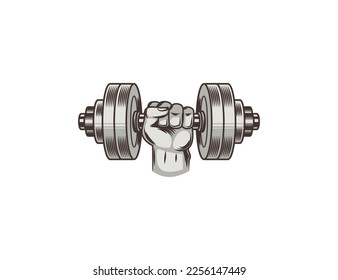 dumbbell isolated on white background