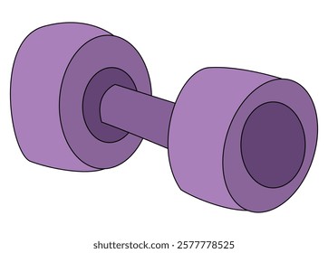 Dumbbell isolated on a white background