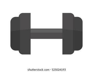 Dumbbell isolated on white. Vector Illustration